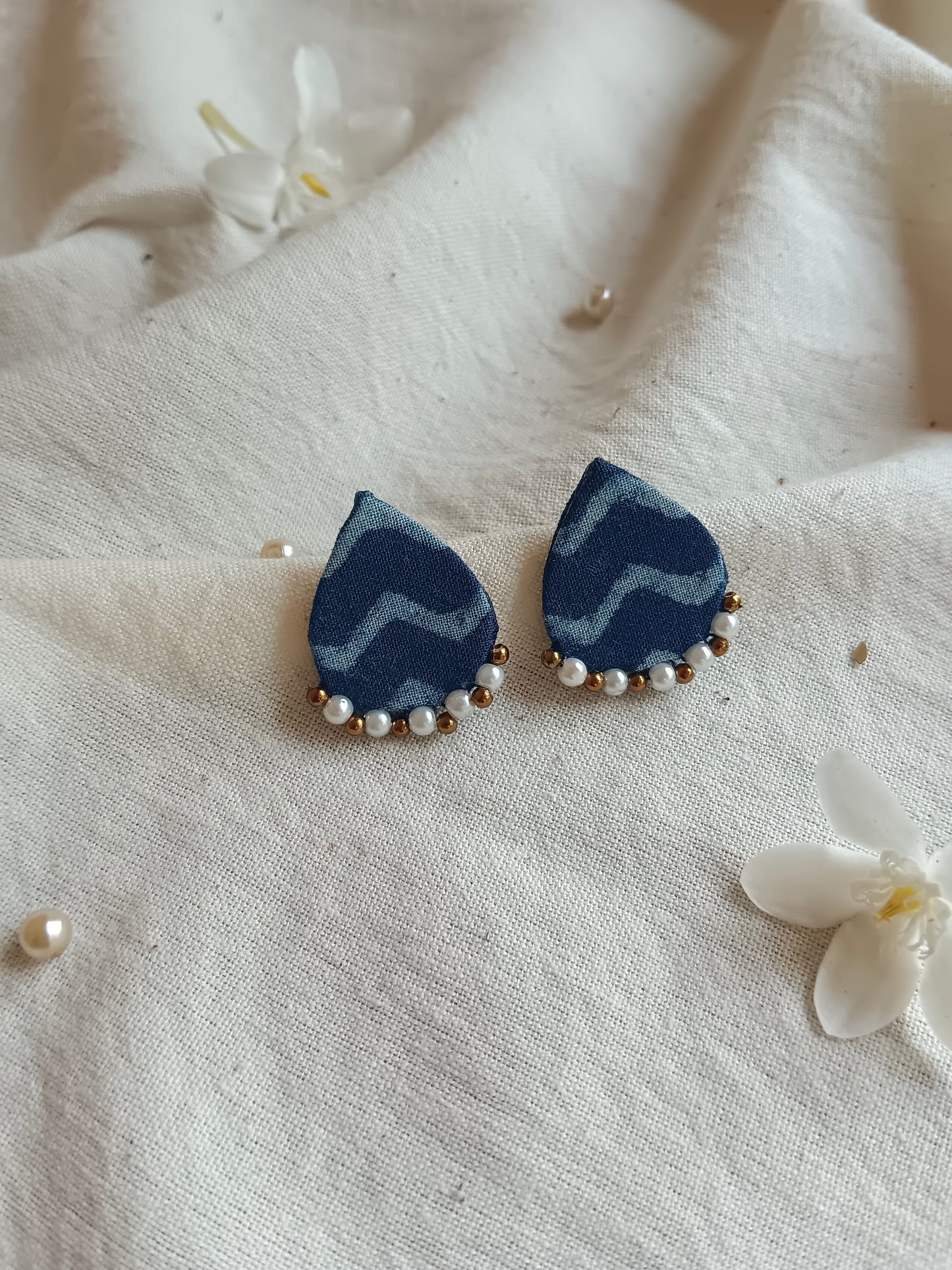 Indigo Stud Earrings