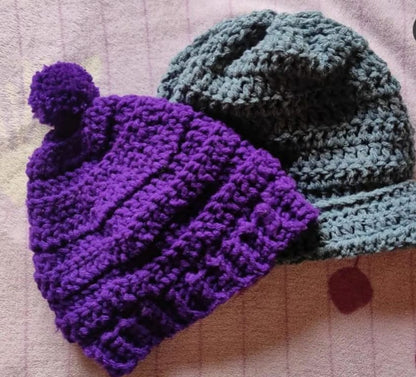 Hand woven Customizable Beanies Crochet